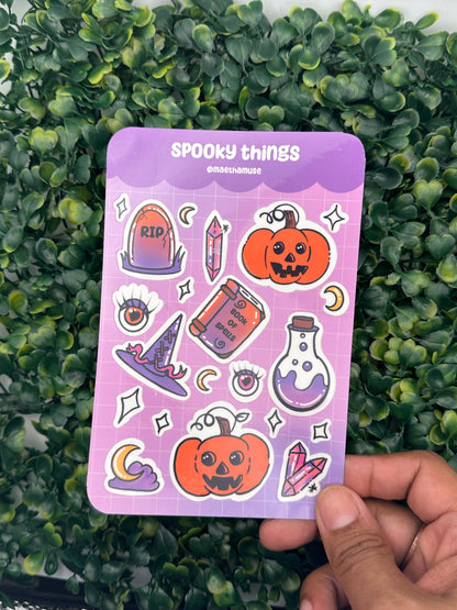 Spooky Things Sticker Sheet