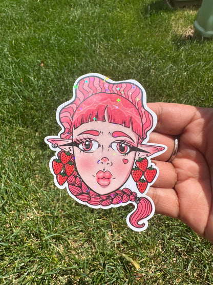 Strawberry Bae - 3 inch Sticker