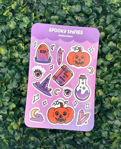 Spooky Things Sticker Sheet