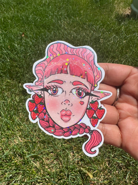 Strawberry Bae - 3 inch Sticker