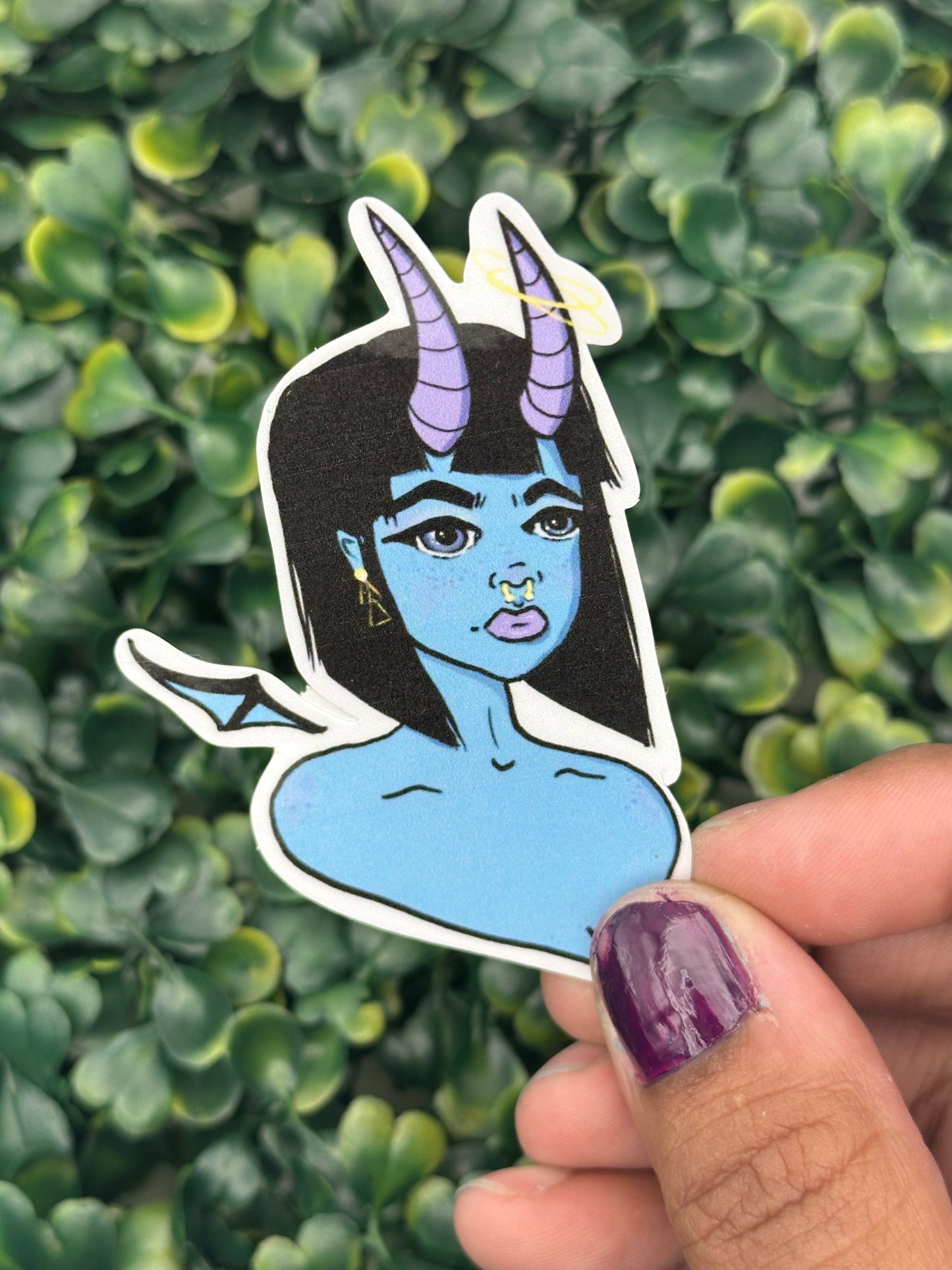Blue Monster Girl - 3 inch Sticker
