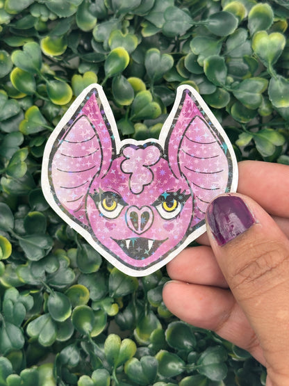 Bat Head - Holo 3 inch Sticker
