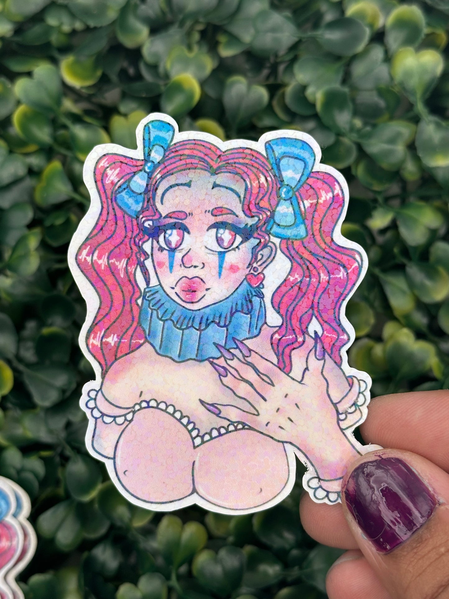 Clown Girl - 3 Inch Holo Sticker
