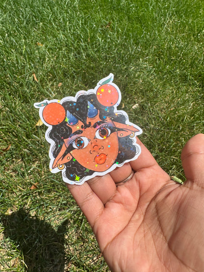 Orange Bae - 3 inch Holo Sticker