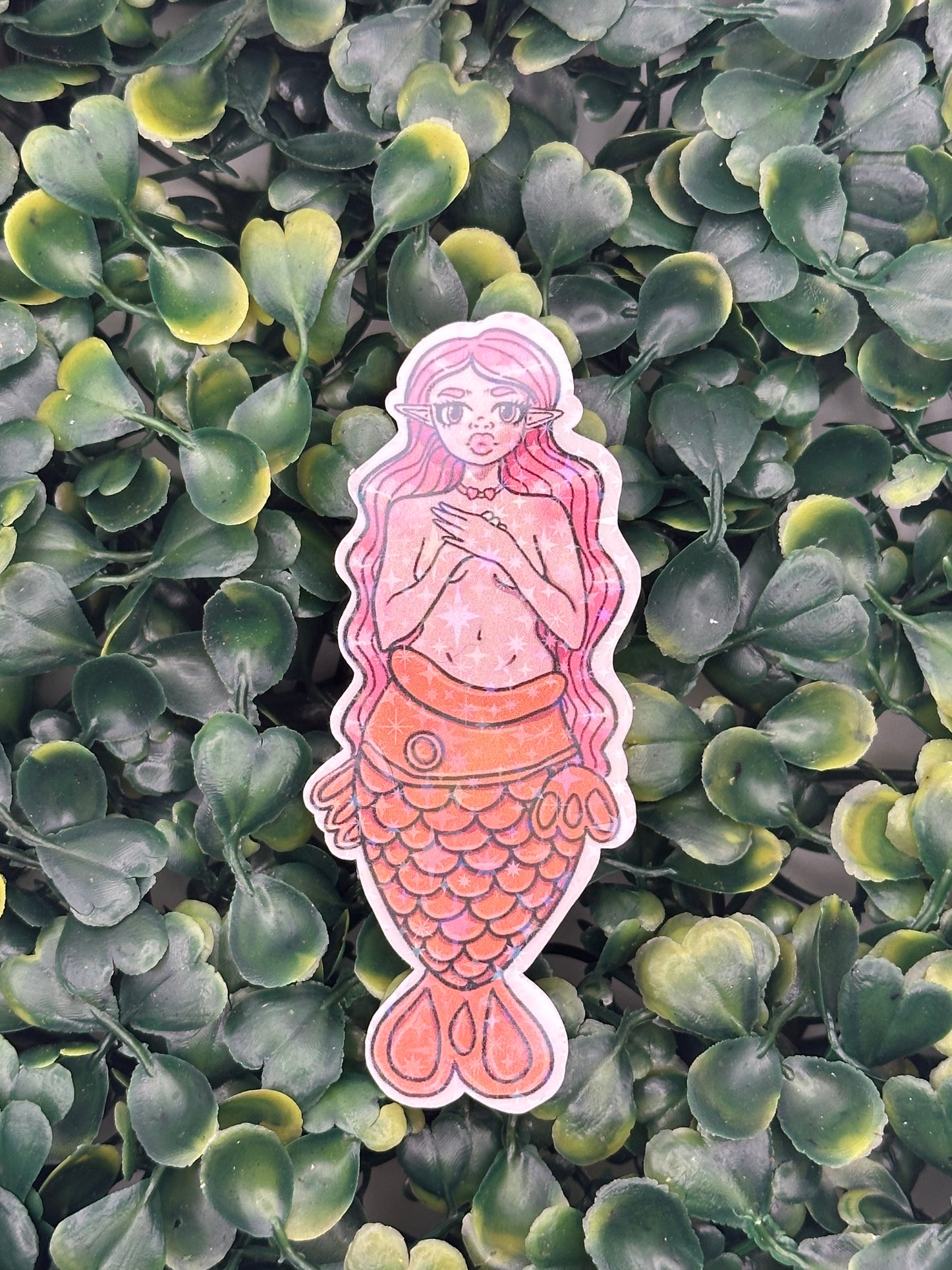 Taiyaki Mermaid - 3 inch Holo Sticker