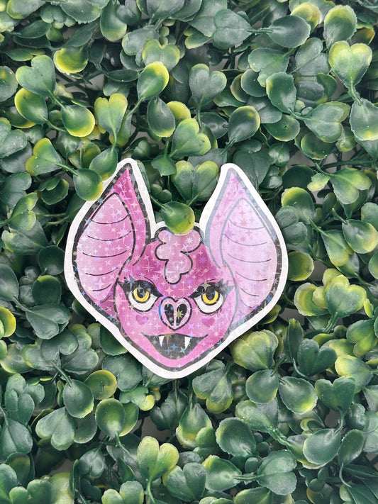 Bat Head - Holo 3 inch Sticker