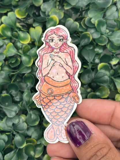 Taiyaki Mermaid - 3 inch Holo Sticker