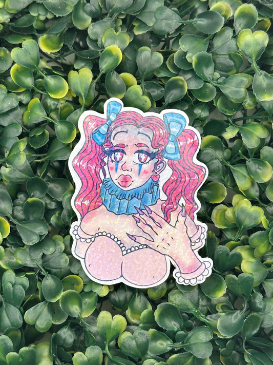 Clown Girl - 3 Inch Holo Sticker