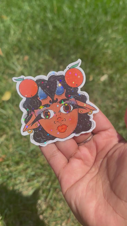 Orange Bae - 3 inch Holo Sticker